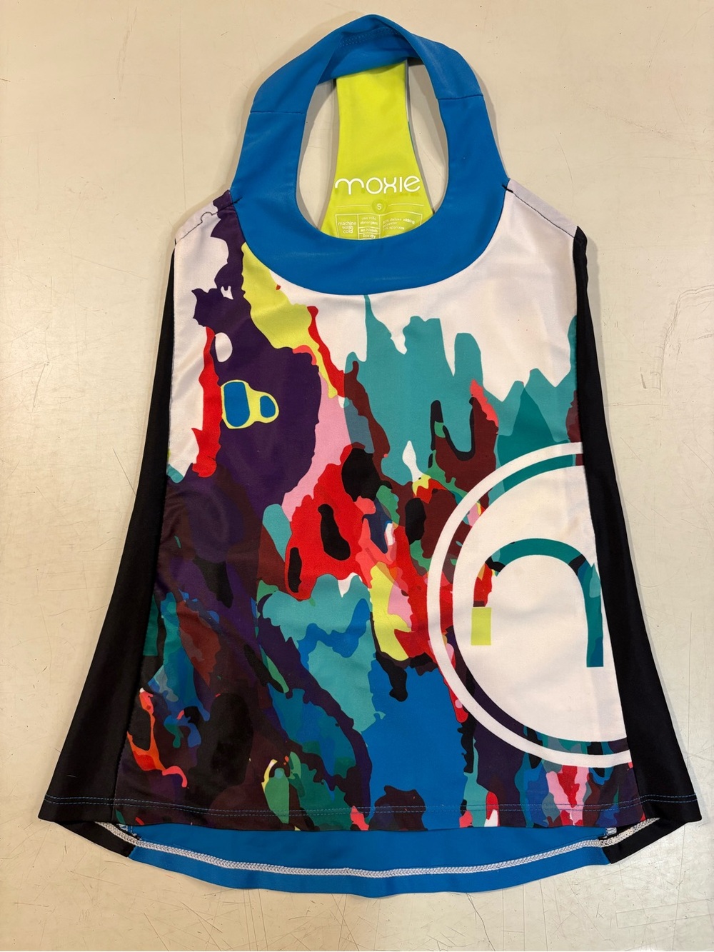 Women's Petite/Youth Multicolor Moxie Racerback Cycling Top